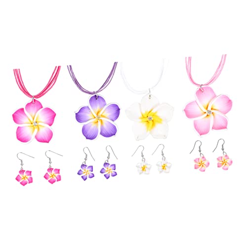 FOYTOKI 4 Sätze Hawaii Plumeria Schmuckset Leichte Blumenohrringe und Ketten in Weiß Modischer Tropischer Schmuck für Strandpartys Luau Hochzeiten und Urlaub FOYTOKI 4 Sätze Hawaii Plumeria Schmuckset Leichte Blumenohrringe und Ketten in Weiß Modischer Tropischer Schmuck für Strandpartys Luau Hochzeiten und Urlaub von FOYTOKI