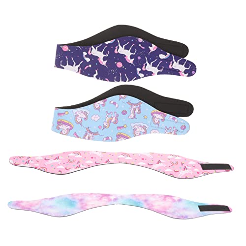 FOYTOKI 4 Stück Kinder-schwimm-ohr-stirnband – Schweißabweisend Bequem Zum Für Den Pool Und Wassersport von FOYTOKI