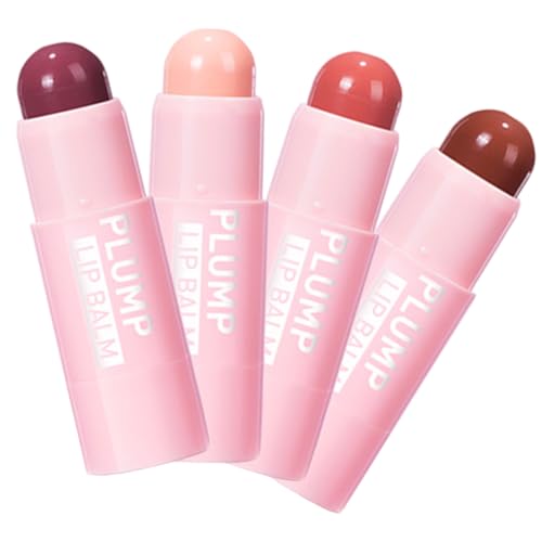 FOYTOKI 4 Stück Lipgloss Matte Lippenstifte Matte Lippen Praller Koreanischer Lippenbalsam Lippenstifte Für Dunkle Haut Koreanische Make Up Lippenstifte Für Frauen Langlebige von FOYTOKI