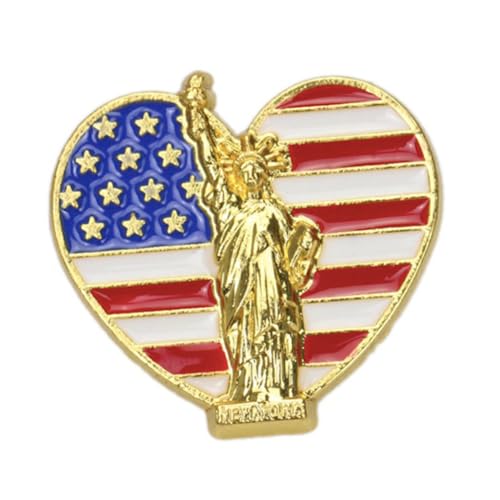 FOYTOKI 4 Stück Teiliges Kreatives Broschen mit Architektur- und Flaggenmotiven Modische Anstecknadeln für Damen Vielseitige Kostüm und Kleidungsdekoration Langlebige Auffällige von FOYTOKI