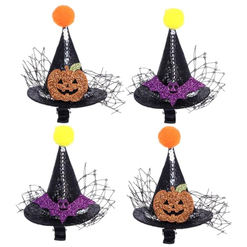 FOYTOKI 4 Stück Zauberer Haarnadel Mit Kapuze Klein Styling Haarspangen Für Für Kopfbedeckungen Mit Hut Haarspange Mini Clips Haarschmuck Für Mädchen Und Damen Elegantes von FOYTOKI