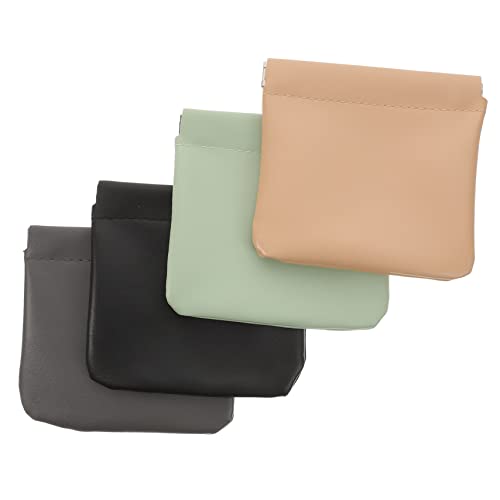 FOYTOKI 4 Stücke Quetsch Kosmetiktasche Kleiner Make Up Tasche mit Magnetverschluss für Damen Handtasche Organizer für Reisen Camping Partys von FOYTOKI