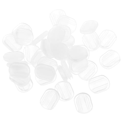 FOYTOKI 40 Stück Clip Ohrclips Polster Transparent Weiche Ohrclip Pads Zubehör Schmerzfrei Rutschfest Kleines Oval Für Clip Ohrringe von FOYTOKI