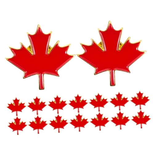 FOYTOKI 40 Stück Teiliges Ahornblatt Brosche Pin Metall Broschen für Männer und Frauen Anstecknadeln für Tag Schals Pullover und Hüte von FOYTOKI