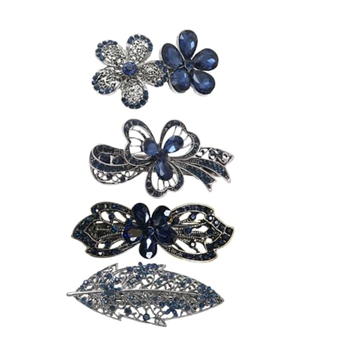 FOYTOKI 4stücke Retro Haarspangen Mit Kristall-blumenform Und Schleifen-design Elegante Haarnadeln Für Frauen Und Mädchen Haaraccessoires Für Verschiedene Anlässe FOYTOKI 4stücke Retro Haarspangen Mit Kristall-blumenform Und Schleifen-design Elegante Haarnadeln Für Frauen Und Mädchen Haaraccessoires Für Verschiedene Anlässe von FOYTOKI