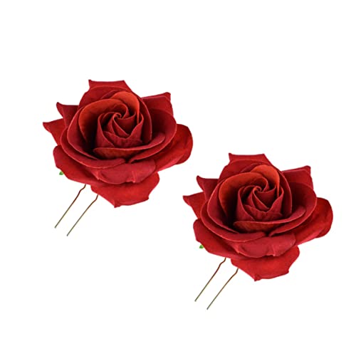 FOYTOKI 4stücke Blumen Haarnadel Mit Design Kreative U-förmige Haarspange Für Hawaii Party Geeignet Für Mädchen Und Frauen Leicht Zu Befestigen von FOYTOKI