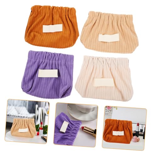 FOYTOKI 4stücke Make-up-Tasche Für Damen Tragbare Aufbewahrungstasche Kleine Reisetasche Lippenstifttasche Winzige Kosmetiktasche Make-up-Taschen Make-up-aufbewahrungsbehälter von FOYTOKI