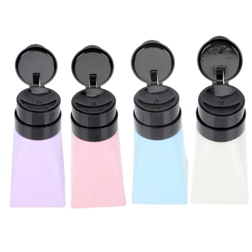FOYTOKI 4stücke Nagellackentfernerflasche Maniküreflasche Acrylentfernerflasche Leere Flasche Flüssigkeitshalter Aus Robustem Pp-material Für Nagellack Make-up-entferner Lotion Toner von FOYTOKI