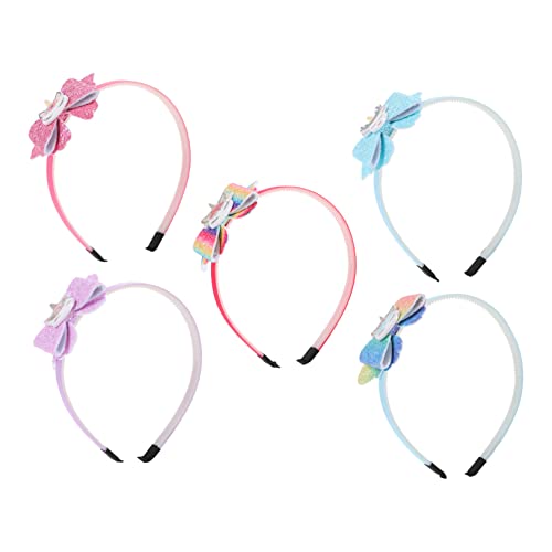 FOYTOKI 5 Stück Einhorn Thema Haarreifen für Kreative Haarschmuck für Partys Bezauberndes Design Leicht und Bequem für Rollenspiele und Besondere Anlässe von FOYTOKI