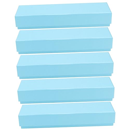 FOYTOKI 5 Stück Teiliges Stiftaufbewahrungsbox aus Multifunktionale Aufbewahrungsbox für Pen Case Lavendelblau für Schule von FOYTOKI