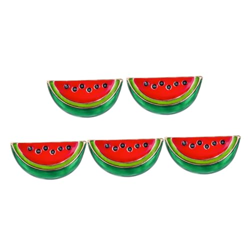 FOYTOKI 5 Stück Wassermelonen broschen aus Zinklegierung Cartoon anstecknadeln für Cardigans Pullover Kleider Modische Kleidungsschmuck clips für Damen und Partys von FOYTOKI