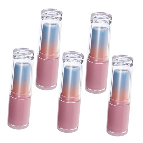 FOYTOKI 5 Stücke Klare Nachfüllbare Lippenstiftbehälter Farbverlauf Lip Balm Flaschen Selbstgemacht Lippenstift Rohre Für Kosmetik Und Reisen von FOYTOKI