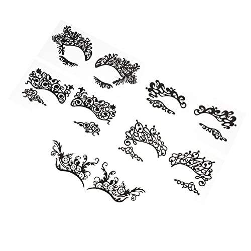 FOYTOKI 5stücke Augenaufkleber Eyeliner-aufkleber Lidschattenaufkleber Maskeradenaufkleber Party-augentattoos Für Halloween Karneval Fotos Cosplay Bühnenauftritte von FOYTOKI