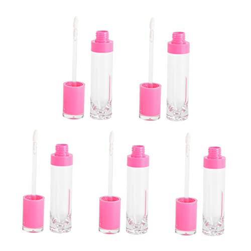FOYTOKI 5Stücke Lippenbalsam Röhre Nachfüllbare Lip Gloss Fläschchen für Lippenflüssigkeit Praktische Röhren für Kosmetik für Unterwegs Geschenkidee von FOYTOKI