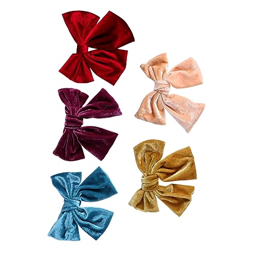 FOYTOKI 5stücke Kopfschmuck Haarnadel Mit Schleife Für Mädchen Haarschmuck Ornament Bogenknoten Haarspange Für Frauen Schleifen Haarnadel von FOYTOKI