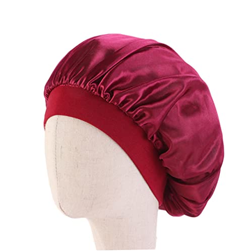FOYTOKI 5stücke Schlafmütze Für Junge Mädchen Bademütze Aus Satin Mit Gummizug Für Junge Mädchen Leicht Und Atmungsaktiv Schützt Haare Geeignet Für Zuhause Schlafen Und Reisen von FOYTOKI