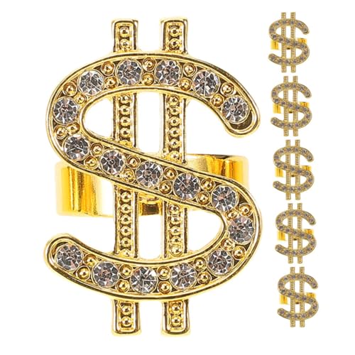 FOYTOKI 6 Stück Bling Hip Hop Ringe für Kostümpartys Cosplay Requisiten Halloween und Ausgefallene Anlässe Eyecatching Schmuck für Frauen und Männer FOYTOKI 6 Stück Bling Hip Hop Ringe für Kostümpartys Cosplay Requisiten Halloween und Ausgefallene Anlässe Eyecatching Schmuck für Frauen und Männer von FOYTOKI