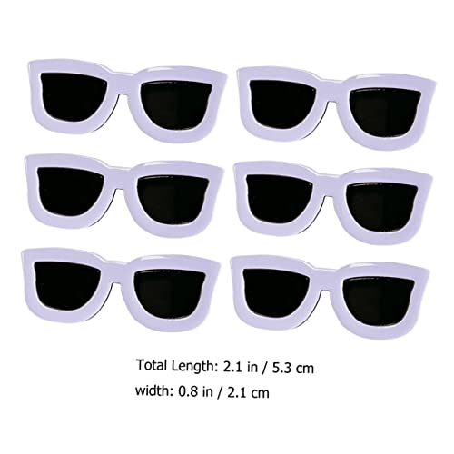 FOYTOKI 6 Stück Kreative Sonnenbrillen Haarklammern Haarklammer für Mädchen Niedliche Bangs Barrette Vielseitiges Haaraccessoire für Dickes Lockiges Haar für Partys und Alltag von FOYTOKI