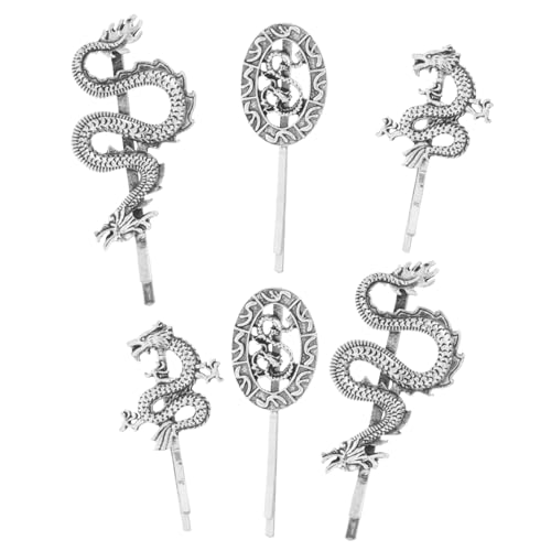 FOYTOKI 6stücke Metall Drachen Haarnadeln Bobby Pins Mit Punk-motiv Für Mädchen Haarspangen Retro Haar-accessoires Für Party Und Alltag von FOYTOKI