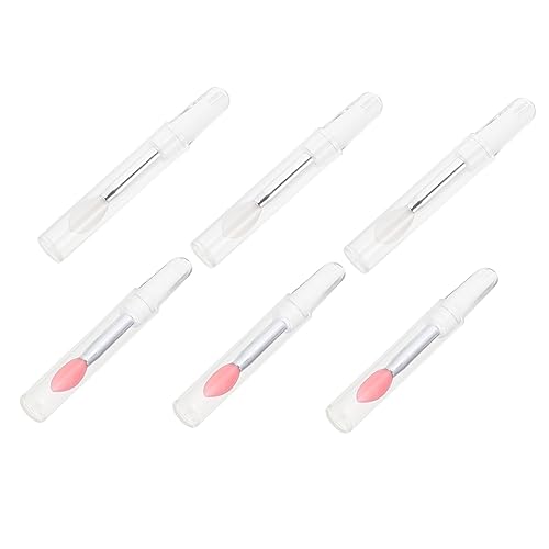 FOYTOKI 6 Stück Silikon Lippenmasken Pinsel Lippenbalsam Pinsel Werkzeug Make Up Beauty Tool Kits Lidschatten Lippenmasken Pinsel Werkzeug Mädchen Lippenstift Silikon von FOYTOKI