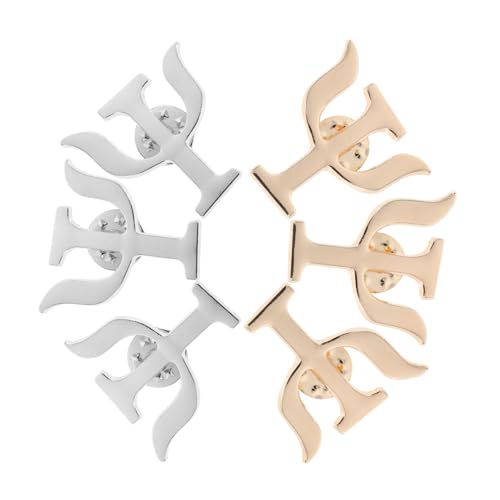 FOYTOKI 6 Stück Teiliges Broschen Psychologie Anstecknadeln aus Langlebiger Legierung Vielseitig Tragbar für Rucksäcke Anzüge und Kleider Sichere Befestigung Geschenkidee für Psychologen von FOYTOKI