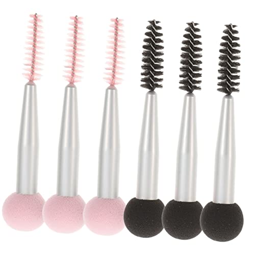 FOYTOKI 6 Stück Teiliges Make Up Pinsel mit Augenbrauenbürste Professionelle Kosmetikwerkzeuge für Foundation Lidschatten und Mascara von FOYTOKI