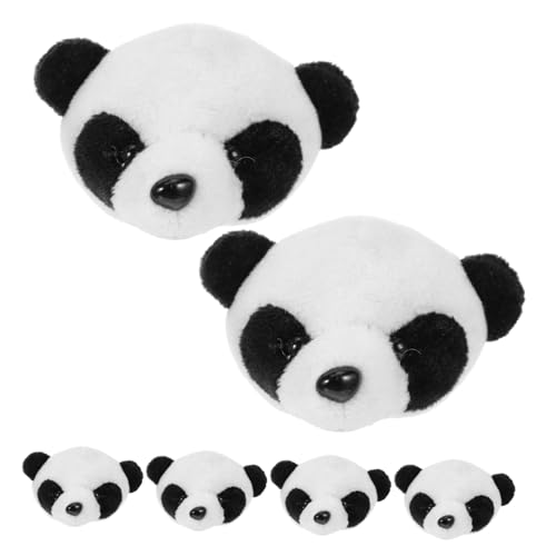 FOYTOKI 6 Stück Teiliges Plüsch Panda Broschen Cartoon Design Weiche Anstecknadeln Mädchen Accessoires für Kleidung Taschen Hüte und Bühnenauftritte von FOYTOKI