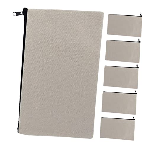 FOYTOKI 6Stücke Teiliges DIY Bleistiftetui mit Reißverschluss Multifunktionale Aufbewahrungstasche für Schule Reisen Leicht Robust für Schreibwaren Kosmetik von FOYTOKI