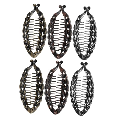 FOYTOKI 6stücke Bananenclips Haarspangen Für Pferdeschwanz Accessoires Für Lockiges Haar Kamm Für Lockiges Haar Zubehör Für Frauen Und Mädchen von FOYTOKI