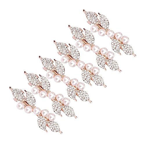 FOYTOKI 6stücke Frühlingshaarnadel Mit Strass Und Perlen Haarspange Für Damen Kopfschmuck Zum Einfädeln Accessoires Für Besondere Anlässe Und Alltag von FOYTOKI