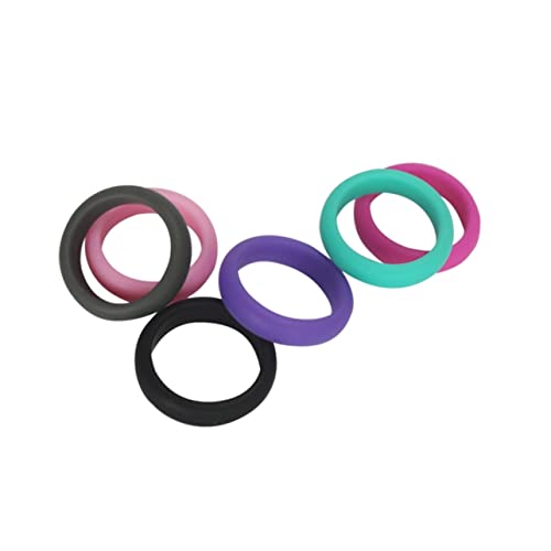 FOYTOKI 6stücke Silikonringe Und Gummiringe Sportringe Für Fitnessstudio Und Täglichen Gebrauch Silikon-ehering Für Yoga Und Reisen -sportringe Aus Medizinischem von FOYTOKI
