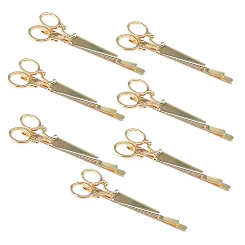 FOYTOKI 7 Stück Teiliges Haarschmuck mit Vintage Scheren Haarspangen Stilvolle Haarclips für Frauen und Mädchen Vielseitige Frisurdekorationen für Hochzeit Party und Alltag in Gold von FOYTOKI