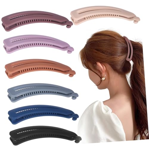 FOYTOKI Bananenclips Für Damen 7-teiliges Set Haar-accessoires Für Dickes Feines Lockiges Haar Glatte Kanten von FOYTOKI