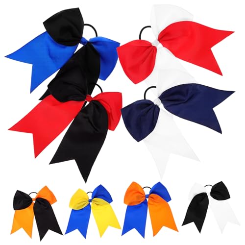 FOYTOKI 8stücke Haargummis Mit Schleifen Elastische Ponytail- Für Mädchen Dekorative Haargummis Für Partys Und Besondere Anlässe Zwei Farben Erhältlich Für Verschiedene Frisuren Und von FOYTOKI