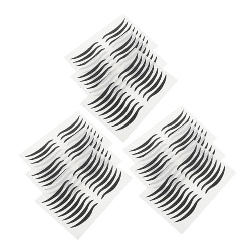 FOYTOKI 80 Paare Schwarze Eyeliner Augen Make Up Aufkleber Temporäre Lidschatten Sticker Schnelltrocknender Matte Kajalstift Ersatz Hautfreundlich Einfache Anwendung für Präzises Augen von FOYTOKI