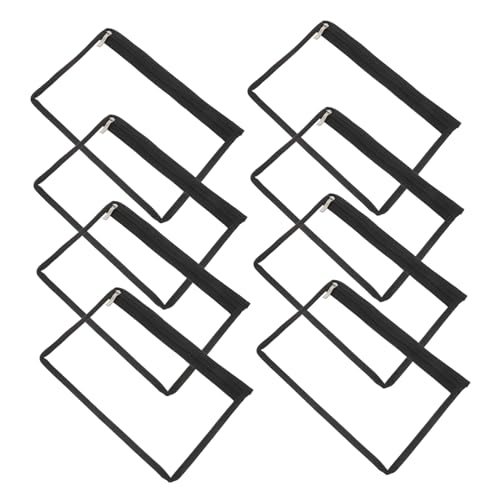 FOYTOKI 8Stücke Durchsichtige Reißverschlusstaschen Langlebige und wasserdichte Aufbewahrungsbeutel für Dokumente Bürobedarf und Reise Make Up Flexibles Design Robustes Material von FOYTOKI