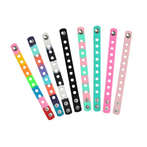 FOYTOKI 8stücke Verstellbare Silikonarmbänder Elastische Bequeme Gummiarmbänder Für Partys Events Und Persönliche Gestaltung Für Erwachsene von FOYTOKI