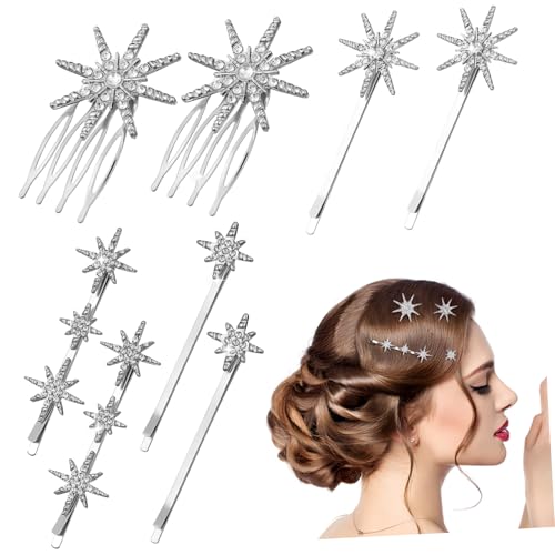 FOYTOKI 8stücke Haarnadeln Mit Strasssteinen Dekorative Haarnadeln Für Dickes Haar Glitzernde Haarspangen Für Haarstyling Haarspangen Frauen von FOYTOKI