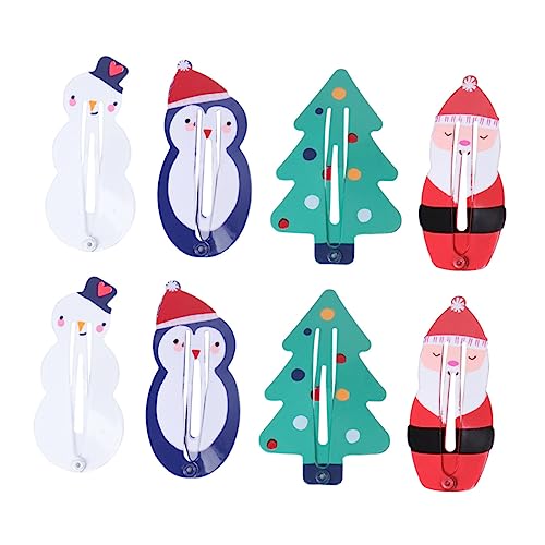 FOYTOKI 8stücke Weihnachts Haarspangen Für Mädchen Niedliche Santa Claus Weihnachtsbaum Schneemann Designs Haarschmuck Für Junge Mädchen Und Teenager Für Feste Und Feiertage von FOYTOKI