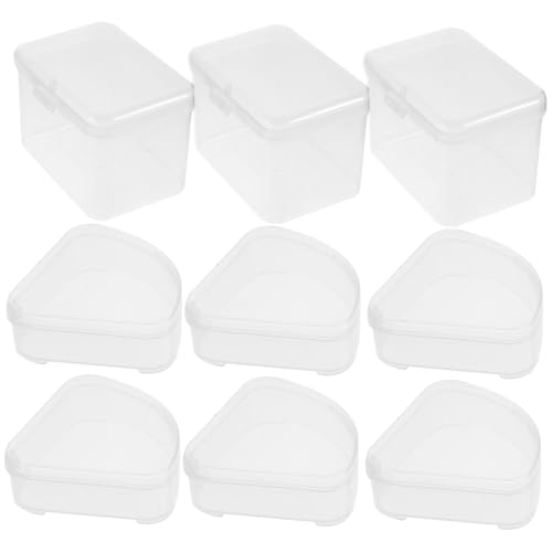 FOYTOKI 9 Stück Teiliges Make Up mit Aufbewahrungsbehälter Box für Kosmetik Schwämme Multifunktionaler Organizer für Beauty Tools für Zuhause und Reisen von FOYTOKI