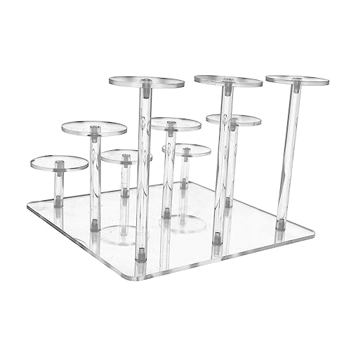 FOYTOKI Acryl Make-up Rack Organizer Desktop Cosmetic Organizer Stand Platzsparende Make-up Lagerung Rack 9 Slots von FOYTOKI