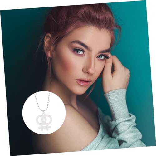 FOYTOKI Anhänger Halskette Damen Hohlkette Schlüsselbein Schmuck Modeschmuck Statement Kette Langlebig Verarbeitet Geeignet für Partys und Geschenke von FOYTOKI