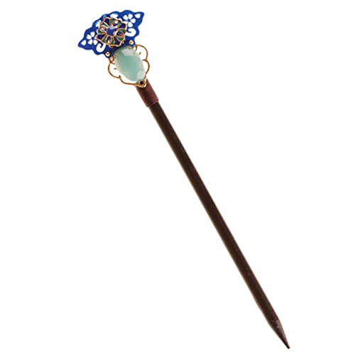 FOYTOKI Antike Chinesische Holz Haarstab Haarschmuck für Frauen Eleganter Haarschmuck im Vintage Stil Dekoriert mit Glasur Geeignet für Partys Auftritte und Alltagsfrisuren von FOYTOKI