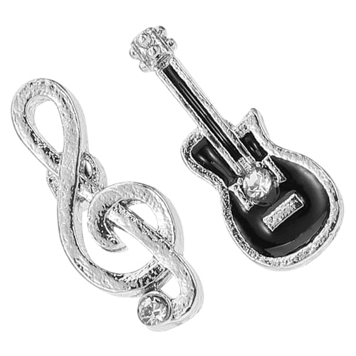 FOYTOKI Asymmetrische Gitarren noten Ohrstecker Damen Alloy Musik Schmuck Geschenkidee für Musikliebhaber Alltagsschmuck Modisch Bequem Langlebig von FOYTOKI