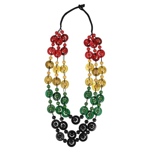 FOYTOKI Boho Kette Damen Handgefertigt Holzperlen und Kokosnussschale Halskette Retro Strand Schmuck Charm für Frauen und Mädchen Stil von FOYTOKI