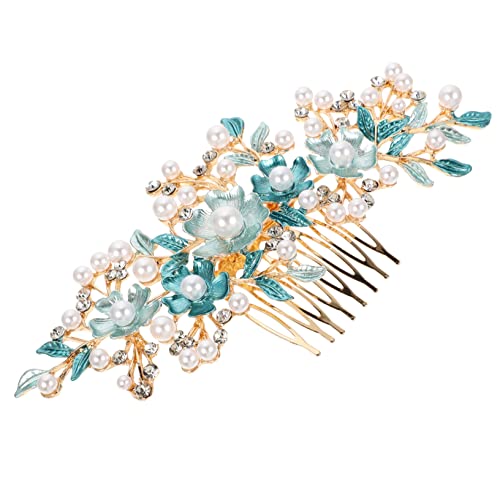 FOYTOKI Blumen-haarspange Mit Strass Für Bräute Eleganter Haarkamm Für Hochzeiten Haar-accessoire Für Frauen Für Festliche Anlässe Und Besondere Frisuren von FOYTOKI