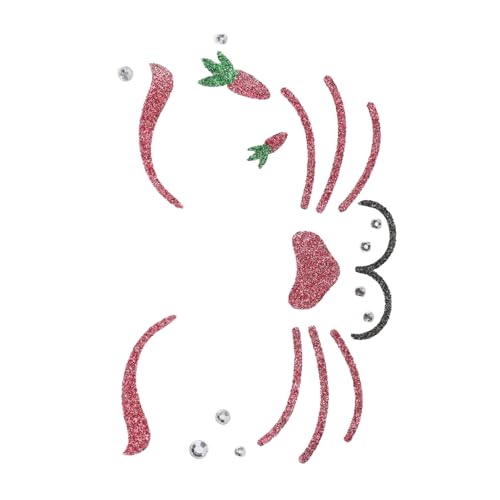 FOYTOKI Bunny Face Aufkleber Für Temporäres Make-up Süße Hasen Gesichtsticker Für Kreative Osterfeiern -make-up Und Festliche Anlässe von FOYTOKI