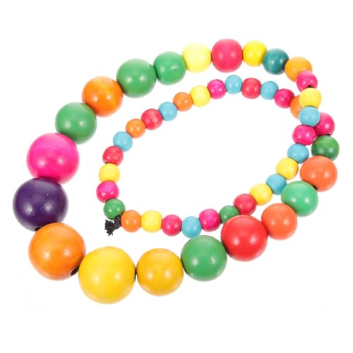 FOYTOKI Bunte Boho Perlenkette Damen Langer Holzperlen Schmuck Modische Halsdekoration Für Frauen Und Mädchen von FOYTOKI