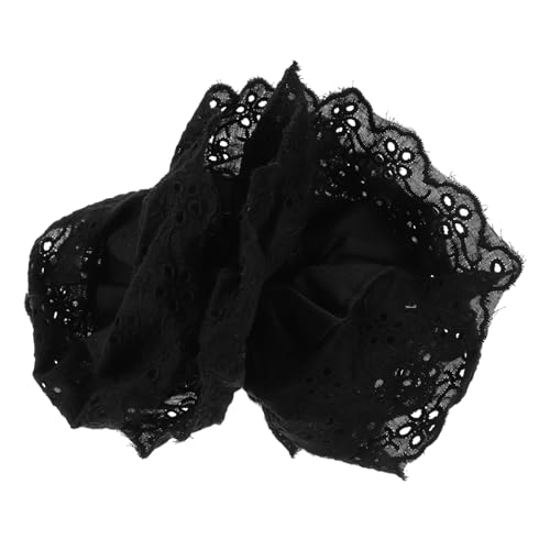FOYTOKI Doppel Lagiges Spitzen Haargummi Elastischer Haarschmuck für Damen Großer Ponytail Halter mit Zartem Polyester Bequem und Schonend für Hochzeit Geburtstag und Alltag von FOYTOKI