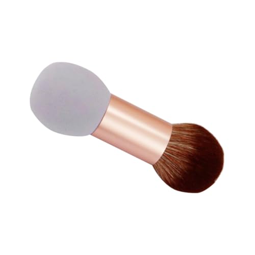 FOYTOKI Doppelseitiger Kosmetikpinsel Für Frauen Hochwertiger Puder Blush-pinsel Vielseitiges Make-up-werkzeug Aus Künstlichen Fasern Für Konturieren Mischen Highlighting Ergonomischer Gri von FOYTOKI